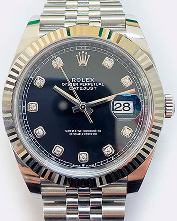 2022 Rolex Datejust 41MM Black Dial Oystersteel Jubilee Bracelet (126334)