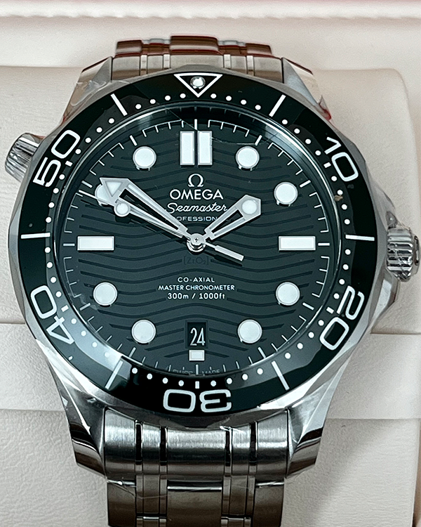 2024 Omega Seamaster Diver 300M 42MM Green Dial Steel Bracelet (210.30.42.20.10.001)