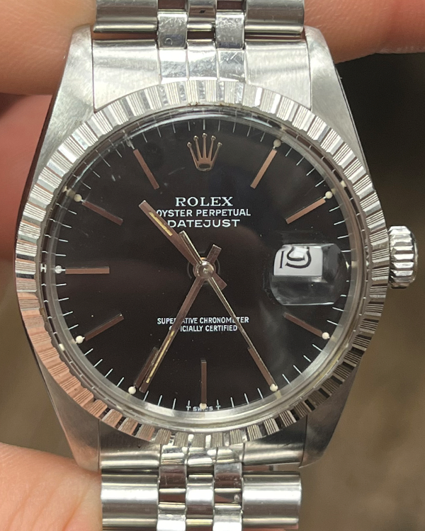 Rolex Datejust 36MM Black Dial Jubilee Bracelet (16030)