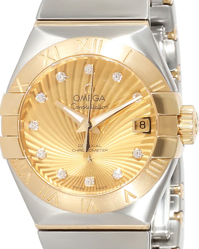 Omega Constellation 27MM Champagne Dial Two-Tone Bracelet (123.20.27.20.58.001)