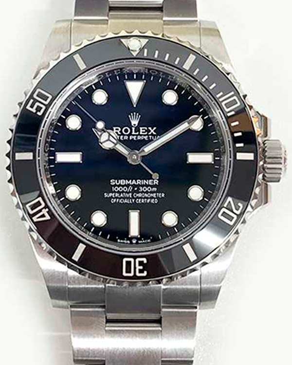 2021 Rolex Submariner No-Date 41MM Black Dial Oystersteel Bracelet (124060)