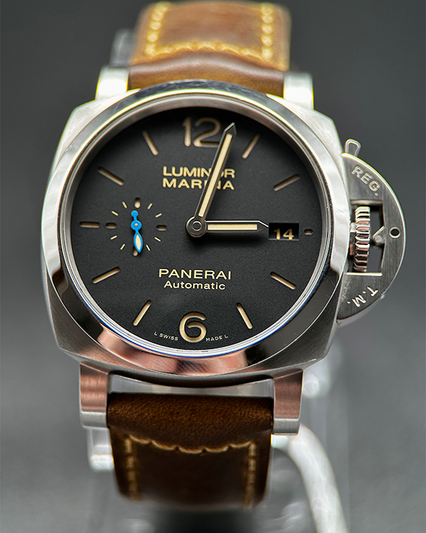 2019 Panerai Luminor Marina 1950 3 Days 42MM Black Dial Leather Strap (PAM01392)