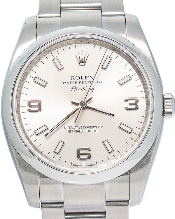 Rolex Air-King 34MM Silver Dial Steel Bracelet (114200)