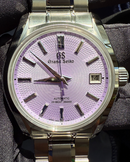 2024 Grand Seiko Heritage Collection "Watches of Switzerland" L.E. 40MM Purple Dial Steel Bracelet (SBGH337G)