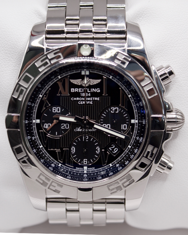 2010 Breitling Chronomat 44MM Steel Black Dial (A011B56PA)