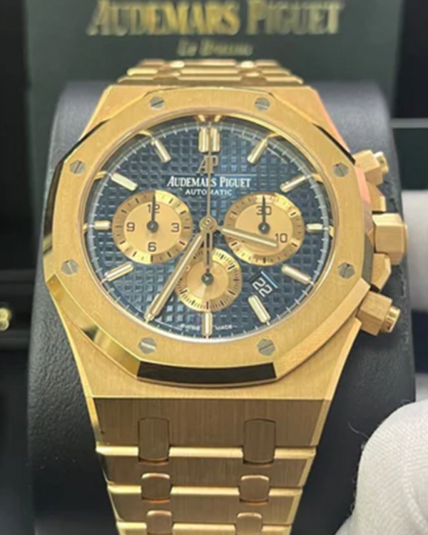 2019 Audemars Piguet Royal Oak Chronograph 41MM Blue Dial Rose Gold Bracelet (26331OR.OO.1220OR.01)