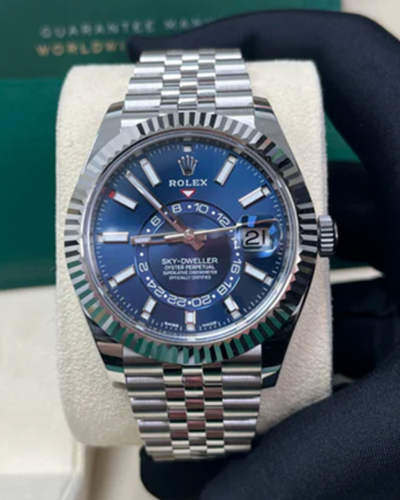 2023 Rolex Sky-Dweller 42MM Blue Dial Jubilee Bracelet (326934)