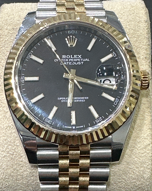 2017 Rolex Datejust 41MM Jubilee Bracelet Two-Tone Black Dial (126333)