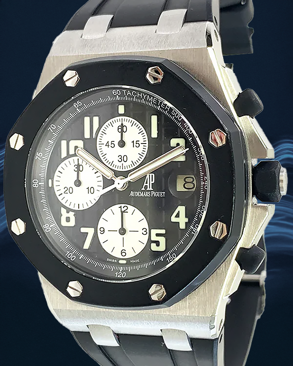 2008 Audemars Piguet Royal Oak Offshore 42MM Black Dial Rubber Strap (25940SK.OO.D002CA.01.A)