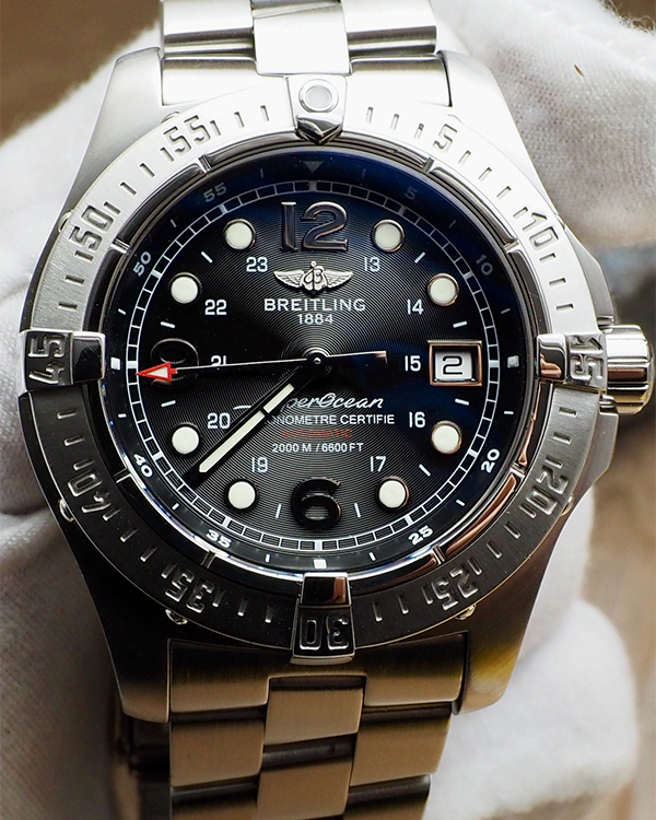 Breitling Superocean Steelfish 44MM Black Dial Steel Bracelet (A1739010/B772)