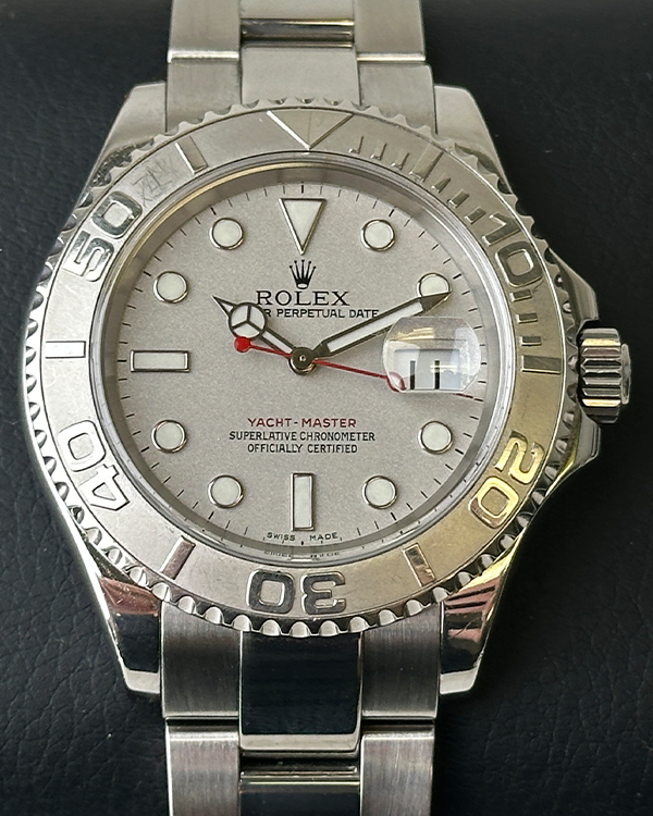 Rolex Yacht-Master 40MM Platinum Silver Dial Oyster Bracelet (16622)