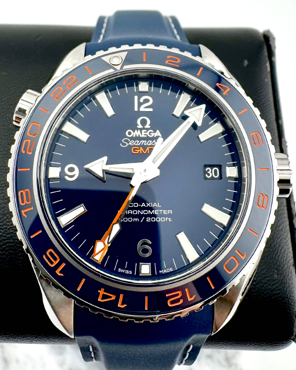 No Reserve - 2019 Omega Seamaster Planet Ocean 43.5MM Blue Dial Rubber Strap (232.32.44.22.03.001)