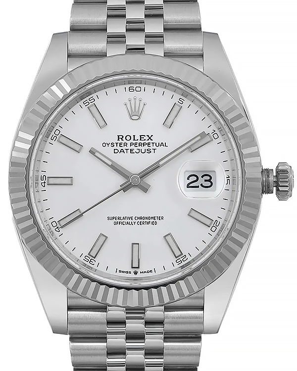 2023 Rolex Datejust 41MM White Dial Jubilee Bracelet (126334)