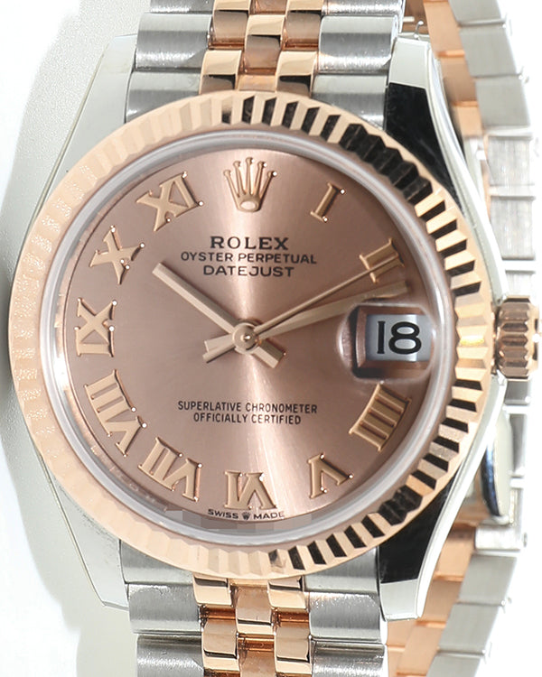 2021 Rolex Datejust 31mm Rose Gold Dial Two-Tone Jubilee Bracelet (278271)