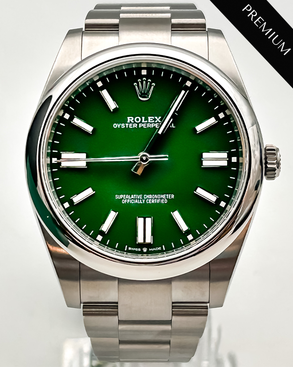 2023 Rolex Oyster Perpetual 41 Oystersteel Green Dial (124300)