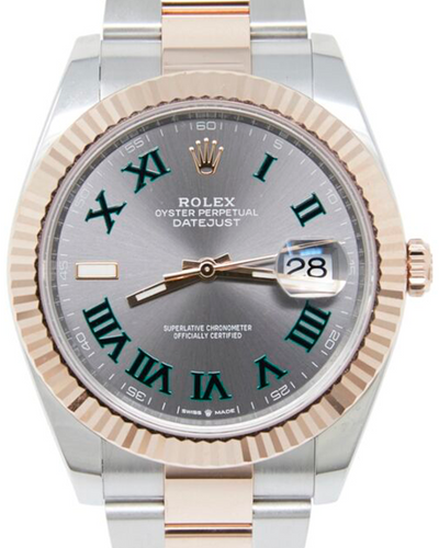 2023 Rolex Datejust "Wimbledon" 41MM Slate Dial Two-Tone Bracelet (126331)