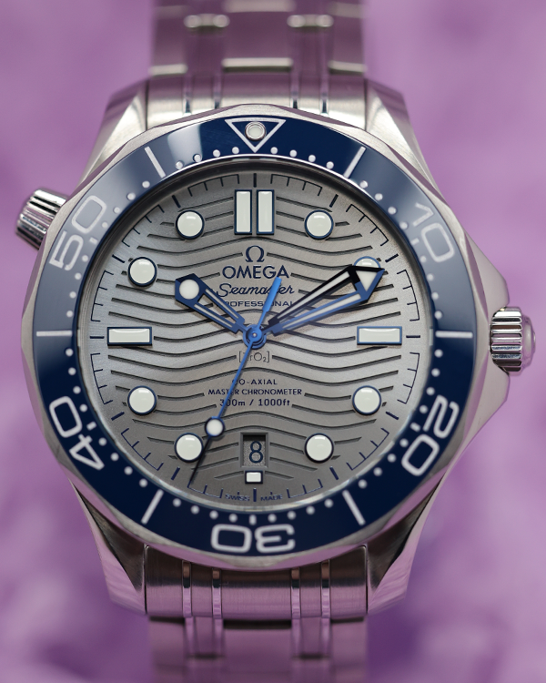 2021 Omega Seamaster Diver 300M 42MM Grey Dial Steel Bracelet (210.30.42.20.06.001)