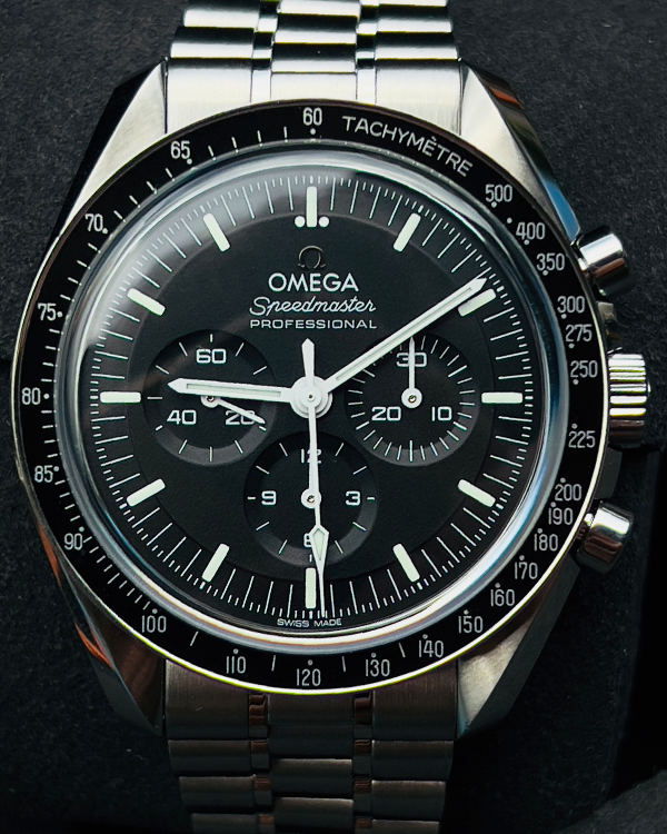 2024 Omega Speedmaster Professional Moonwatch 42MM Black Dial Steel Bracelet (310.30.42.50.01.002)