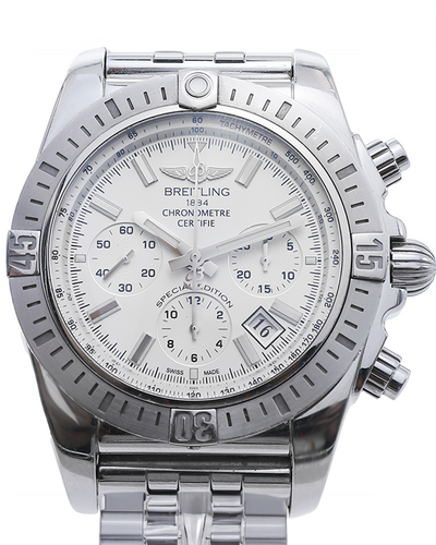 2021 Breitling Chronomat  Special Edition 44MM White Dial Steel Bracelet (AB0115)