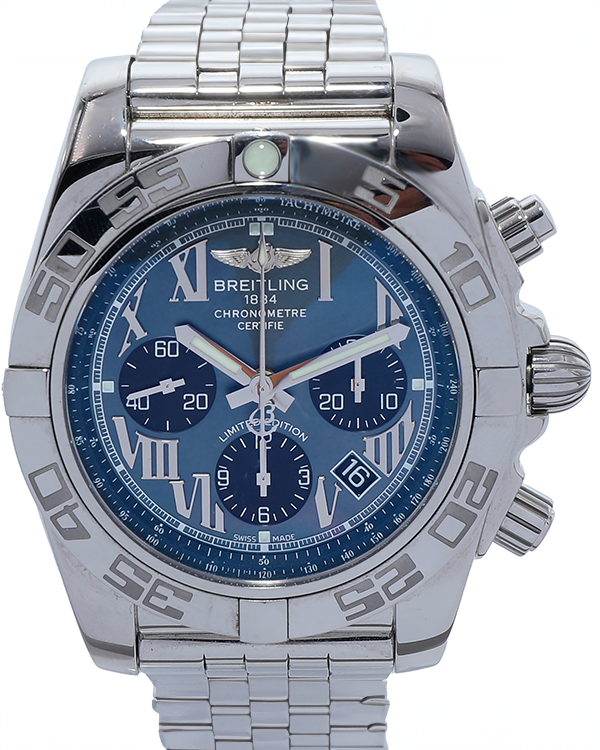 2019 Breitling Chronomat Japan Limited Edition 44MM Mother Of Pearl Dial Steel Bracelet (AB0111)