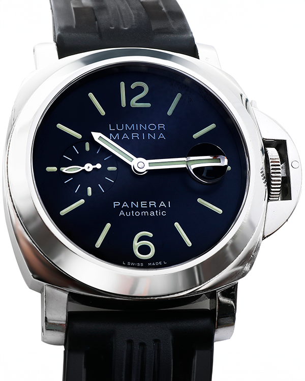 2016 Panerai Luminor Marina 44MM Black Dial Rubber Strap (PAM00104)