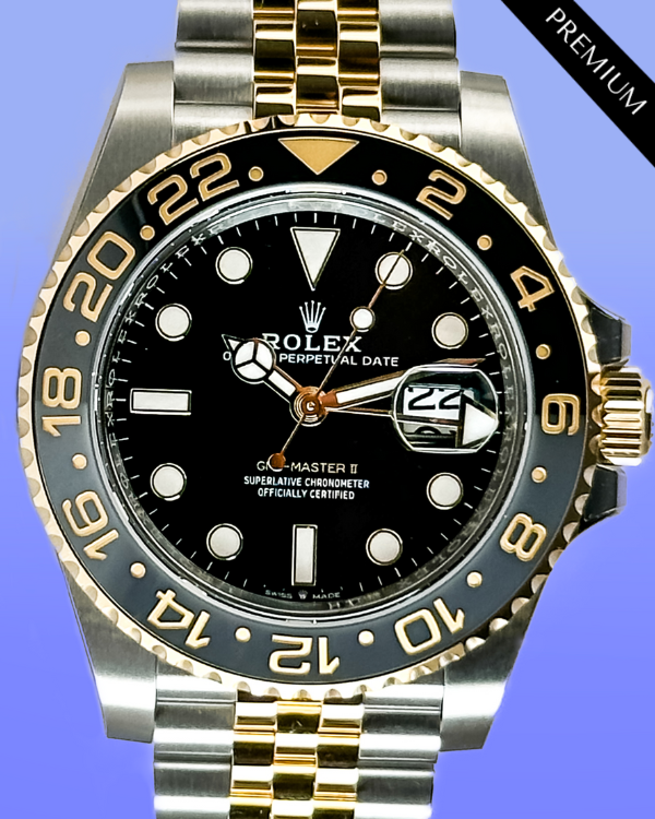 2024 Rolex GMT-Master II 40MM Black Dial Two-Tone Jubilee Bracelet (126713GRNR)