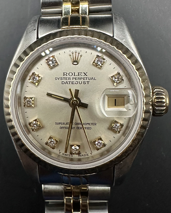 1982 Rolex Lady-Datejust 26MM Silver Dial Two-Tone Jubilee Bracelet (6917)