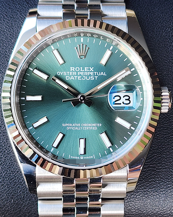 2024 Rolex Datejust 36MM Mint Green Dial Jubilee Bracelet (126234)