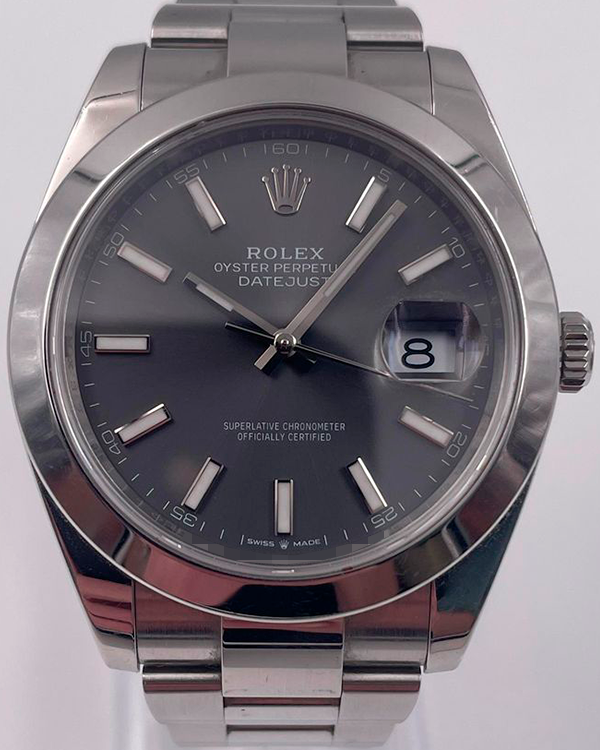 Rolex Datejust 41MM Rhodium Dial Steel Bracelet (126300)