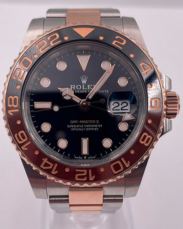 Rolex GMT-Master II "Root Beer" 40MM Black Dial Two-Tone Bracelet (126711CHNR)