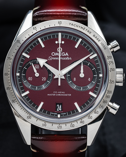 2022 Omega Speedmaster '57 40.5MM Red Dial Leather Strap (332.12.41.51.11.001)