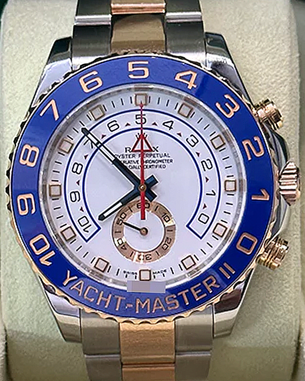 Rolex Yacht-Master II 44MM White Dial Two-Tone Bracelet (116681)