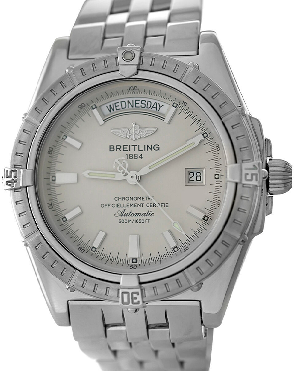 Breitling Headwind 44MM White Dial Steel Bracelet (A45355)