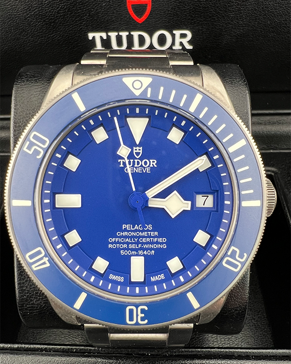 No Reserve - 2016 Tudor Pelagos 42MM Blue Dial Titanium Bracelet (25600TB)