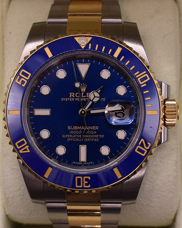 2018 Rolex Submariner "Bluesy" 40MM Blue Dial Two-Tone Oyster Bracelet (116613LB)