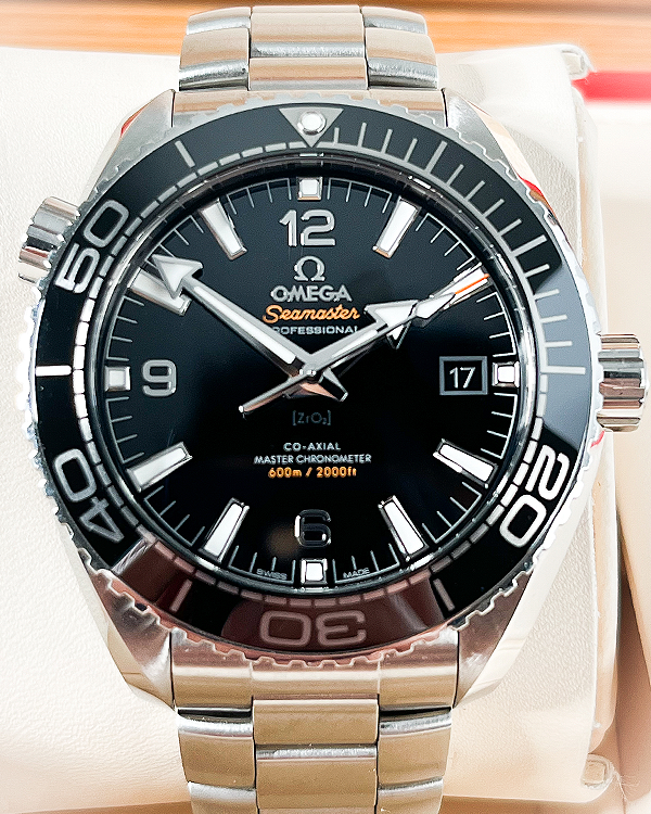 2020 Omega Seamaster Planet Ocean 43.5MM Black Dial Steel Bracelet (215.30.44.21.01.001)