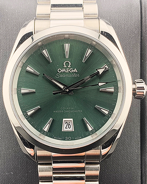 2023 Omega Seamaster Aqua Terra 38MM Green Dial Steel Bracelet (220.10.38.20.10.002)