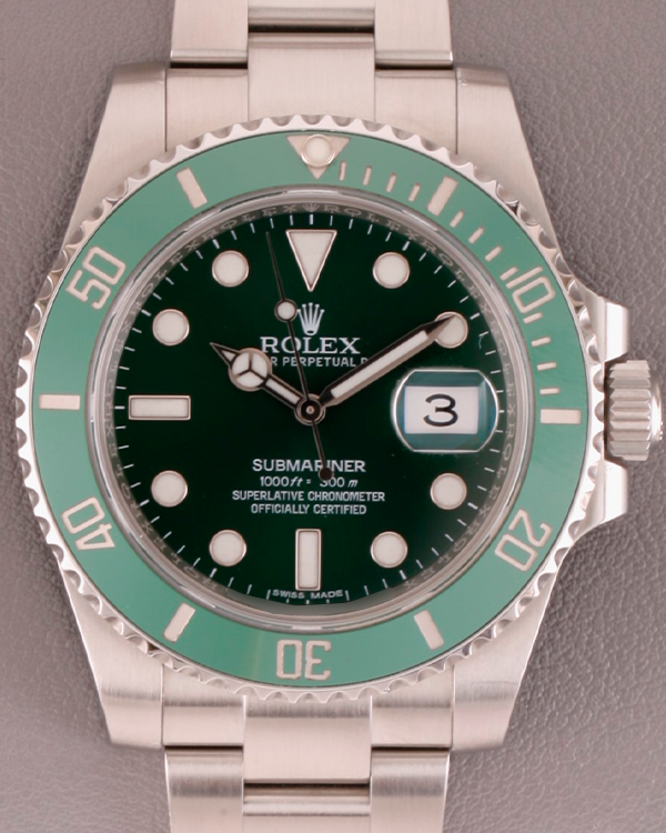 Rolex Submariner Date “Hulk” 40MM Green Dial Steel Bracelet (116610LV)