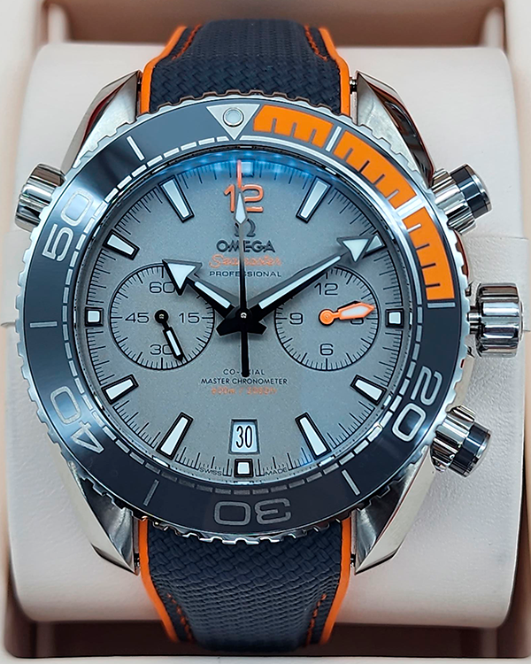 No Reserve - Omega Seamaster Planet Ocean 600M Titanium 45.5MM Grey Dial Rubber Strap Titanium Clasp (215.90.46.51.99.001)