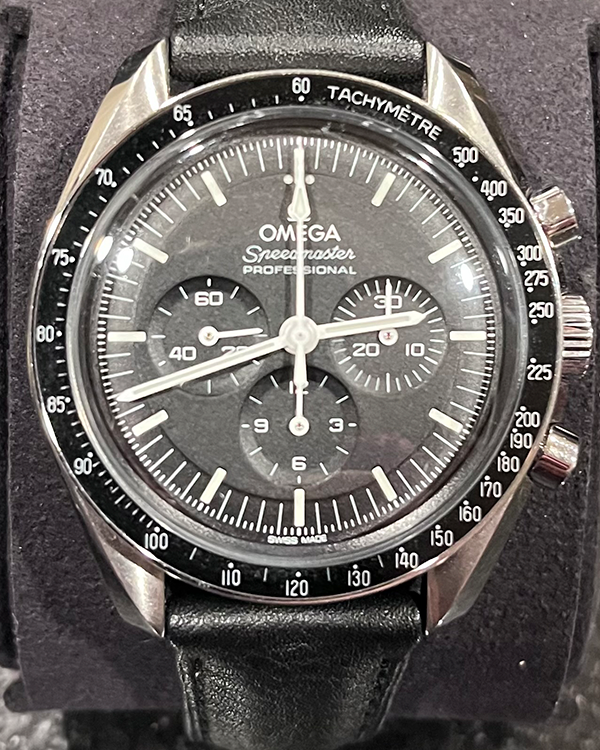 Omega Speedmaster Professional Moonwatch 42MM Black Dial Leather Strap (310.30.42.50.01.001)