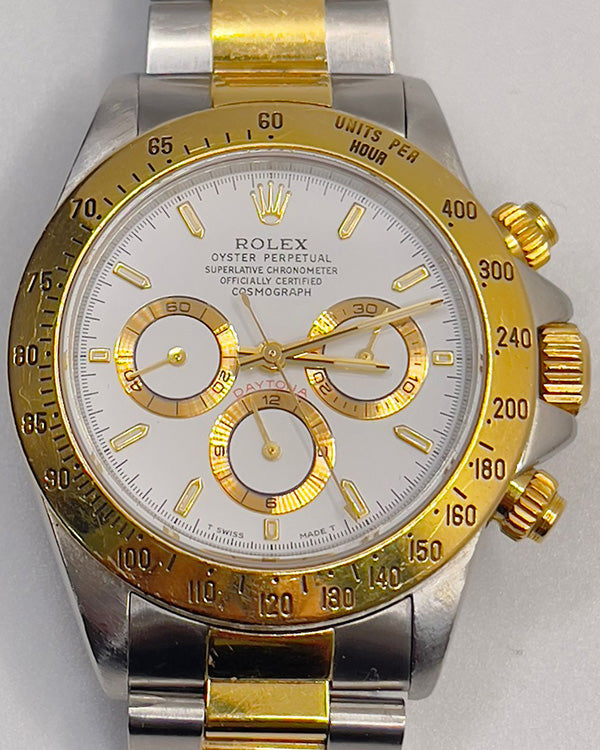 Rolex Cosmograph Daytona 40MM White Dial Two-tone Oyster Bracelet (16523)