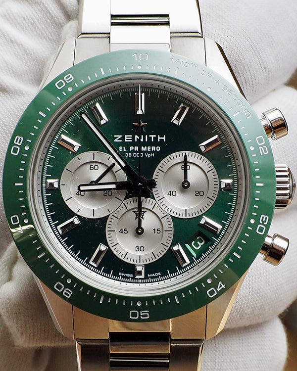 Zenith Chronomaster Sport 40MM Green Dial Steel Bracelet (03.3108.3600/57.M3100)