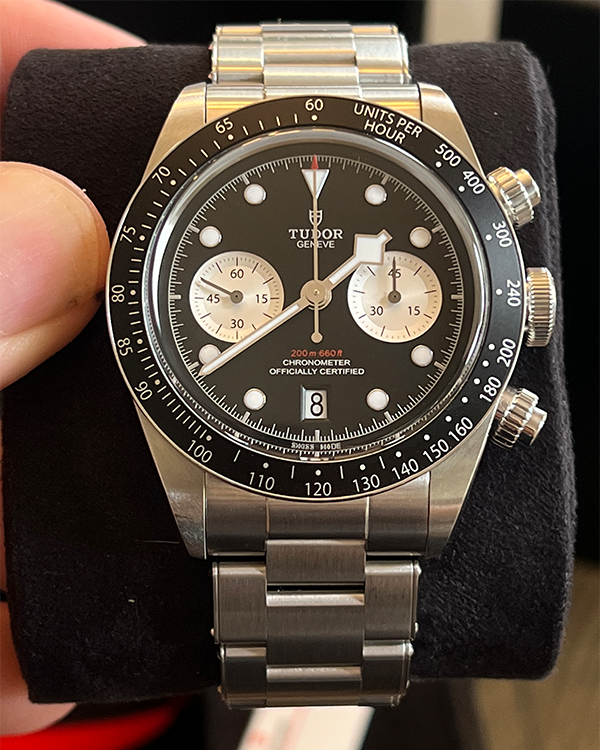 2022 Tudor Black Bay Chrono "Reverse Panda" Steel Black Dial (79360N)