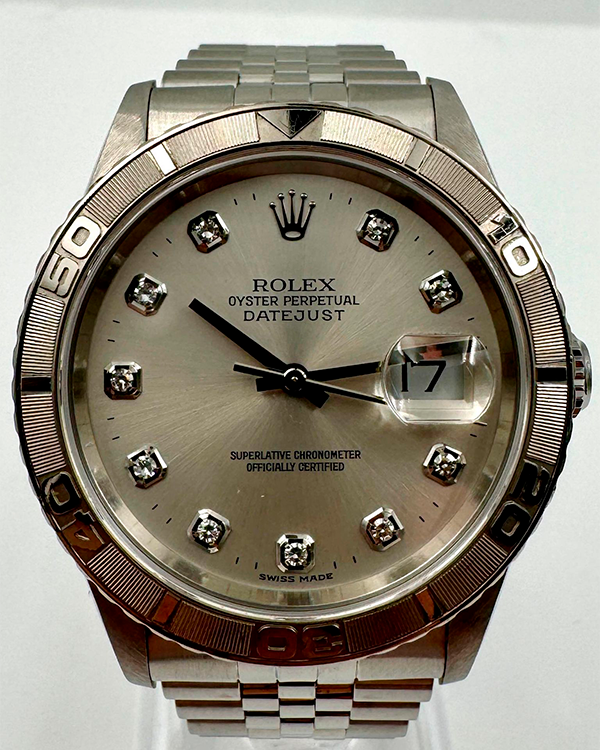 Rolex Datejust "Turn-O-Graph" 36MM Silver Dial Steel Jubilee Bracelet (16264)