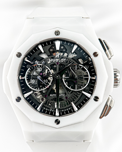 2022 Hublot Classic Fusion Aerofusion Chronograph "Orlinski" L.E. 45MM Skeleton Dial Rubber Strap (525.HI.0170.RW.ORL21)