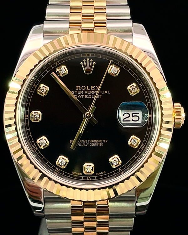 2020 Rolex Datejust 41MM Black Dial Two-Tone Oyster Bracelet (126333)