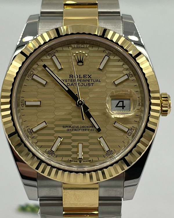 2023 Rolex Datejust 41MM Champagne Dial Two-Tone Bracelet (126333)