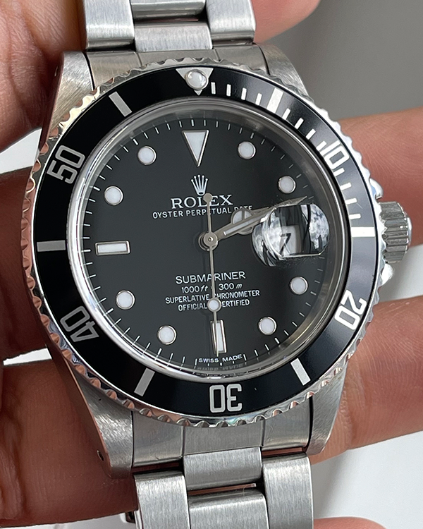 Rolex Submariner Date 40MM Black Dial Steel Bracelet (16800) – Grailzee