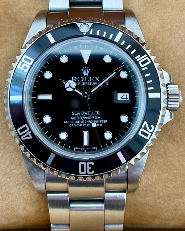 1984 Rolex Sea-Dweller "Triple Six" Vintage 40MM Black Dial Steel Bracelet (16660)