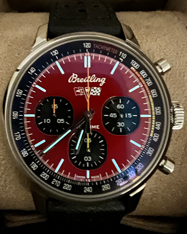 2024 Breitling Top Time "Chevrolet Corvette" 42MM Red Dial Leather Strap (A25310)